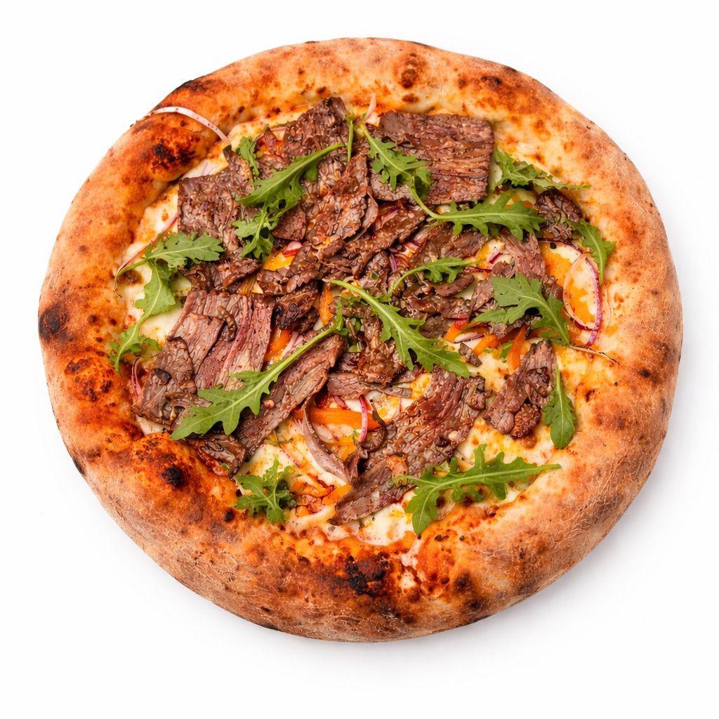 Grilled Beef Pizza