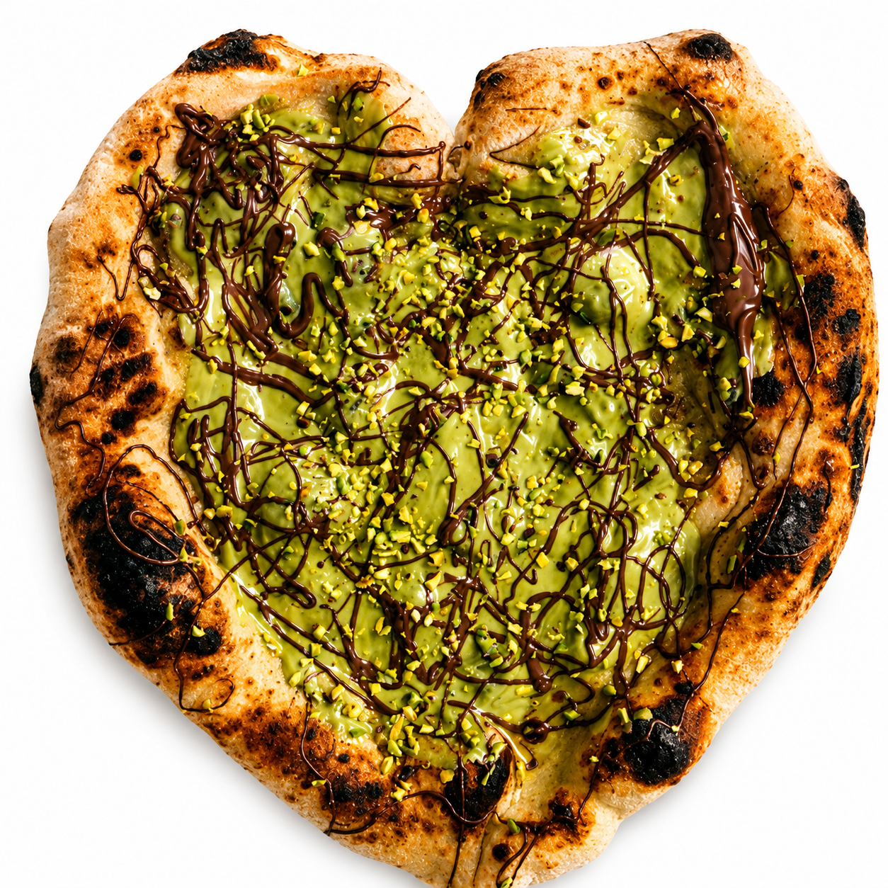 Pistachio Chocolate Dessert Pizza