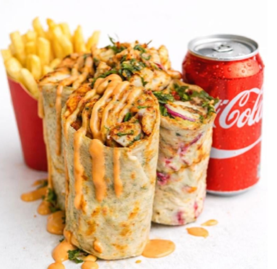 Grilled Chicken Doner Wrap Combo Fries & Drink