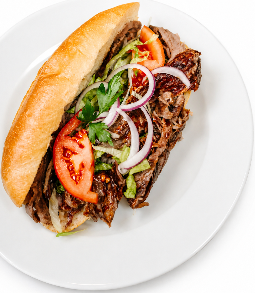 Grilled Beef Doner Sandwich